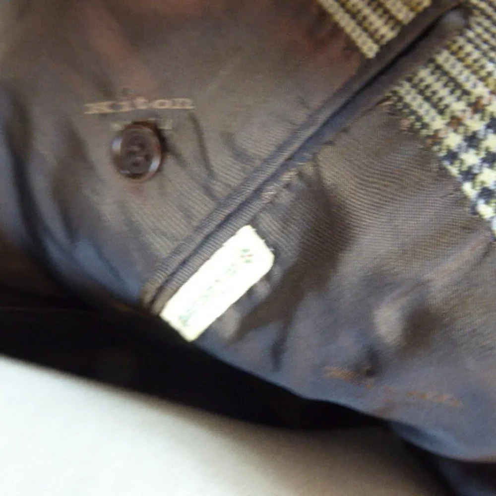 Kiton Napoli 100% cashmere  plaid blazer i50 riding jacket equestrian L vintage
